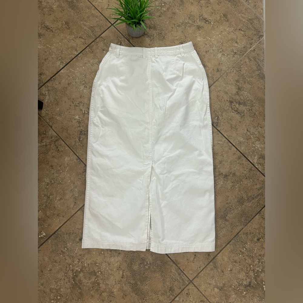 Vintage Christopher & Banks white denim skirt - Picture 5 of 6
